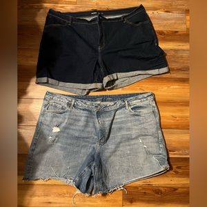 Old Navy Plus size denim shorts size 24- EUC